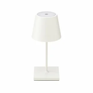 Sigor Lampe de table LED rechargeable Nuindie mini, USB-C, blanc, IP54, intensité^ Lampes Décoratives