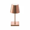 Sigor Lampe de table LED rechargeable Nuindie mini, USB-C, bronze, IP54, variateur^ Lampes Décoratives