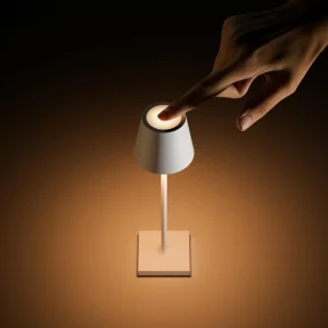 Sigor Lampe de table LED rechargeable Nuindie pocket, blanc, IP54, intensité variable^ Lampes Décoratives