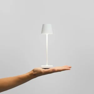 Sigor Lampe de table LED rechargeable Nuindie pocket, blanc, IP54, intensité variable^ Lampes Décoratives
