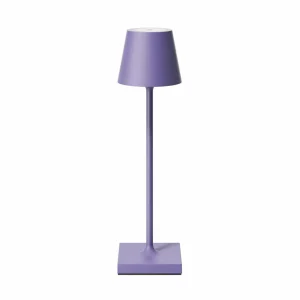 Sigor Lampe de table LED rechargeable Nuindie pocket, lilas, IP54, intensité variable^ Lampes Décoratives