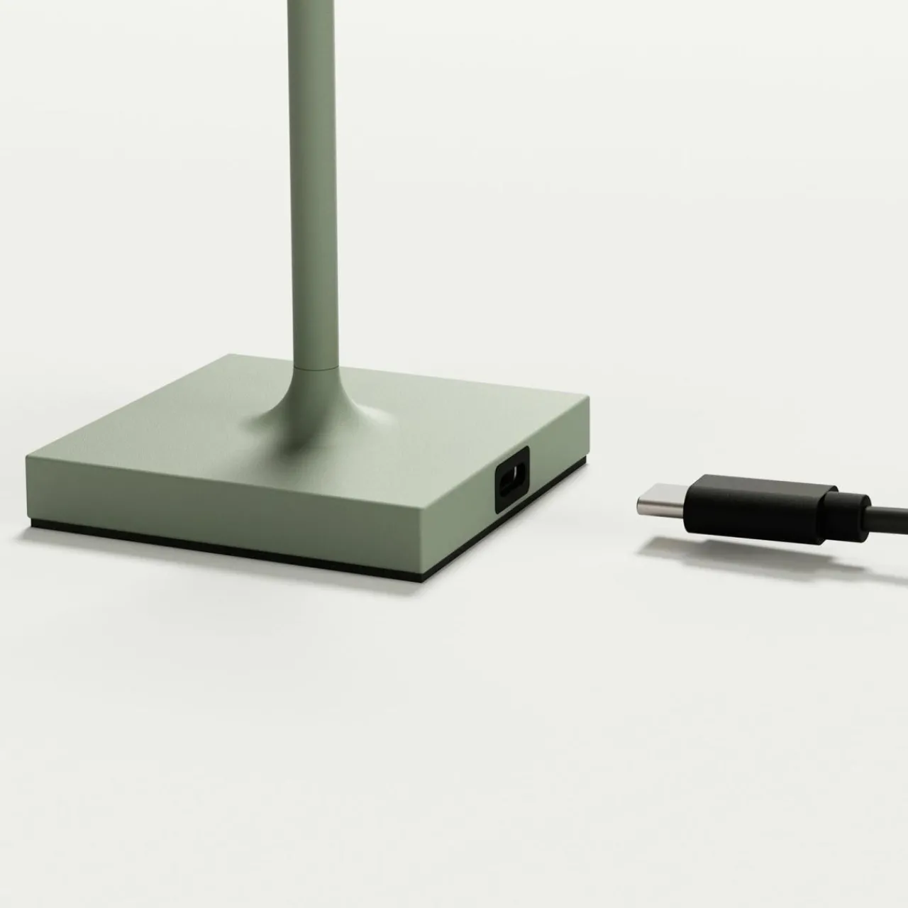 Sigor Lampe de table LED rechargeable Nuindie pocket, vert sauge, IP54, intensité^ Lampes Décoratives