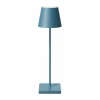Sigor Lampe de table LED rechargeable Nuindie, USB-C, bleu, IP54, intensité variable^ Lampes Décoratives