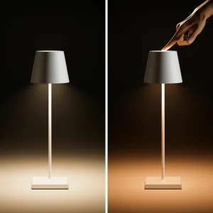 Sigor Lampe de table LED rechargeable Nuindie, USB-C, bleu, IP54, intensité variable^ Lampes Décoratives