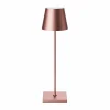 Sigor Lampe de table LED rechargeable Nuindie, USB-C, or rose, IP54, intensité^ Lampes Décoratives
