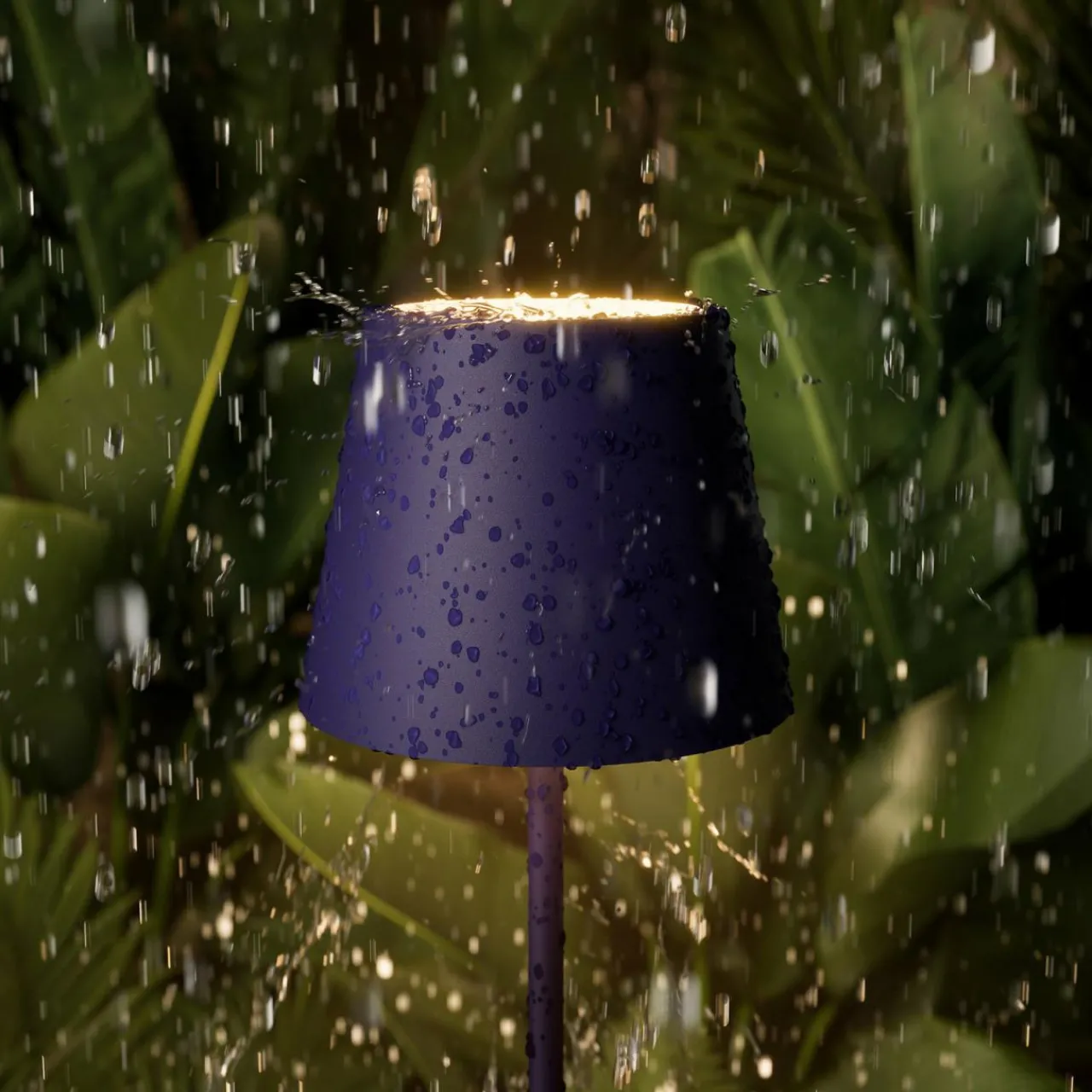 Sigor Lampe de table LED rechargeable Nuindie, USB-C, prune, IP54, intensité variable^ Lampes Décoratives