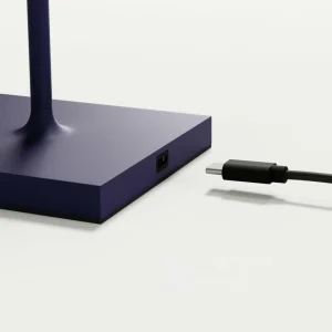 Sigor Lampe de table LED rechargeable Nuindie, USB-C, prune, IP54, intensité variable^ Lampes Décoratives