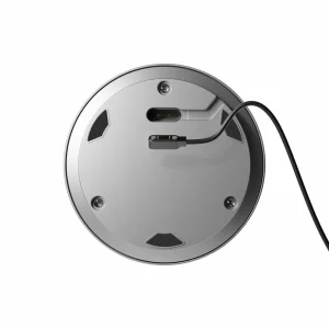 Sigor Lampe de table LED rechargeable Numotion, argent, verre, IP54, intensité^ Lampes Décoratives