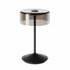 Sigor Lampe de table LED rechargeable Numotion, noir, verre, IP54, intensité variable^ Lampes Décoratives