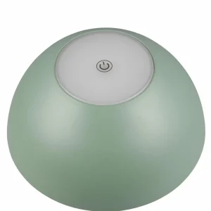 Reality Leuchten Lampe de table LED rechargeable Ricardo, vert, hauteur 30 cm, plastique^ Lampes Décoratives
