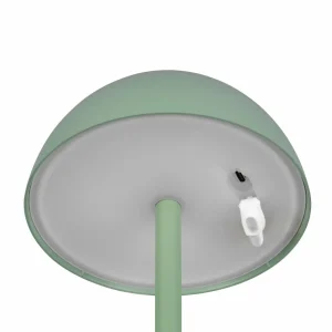Reality Leuchten Lampe de table LED rechargeable Ricardo, vert, hauteur 30 cm, plastique^ Lampes Décoratives