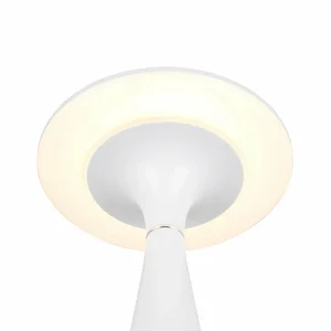 Reality Leuchten Lampe de table LED rechargeable Torrez, blanc, hauteur 28,5 cm, CCT^ Lampes Décoratives