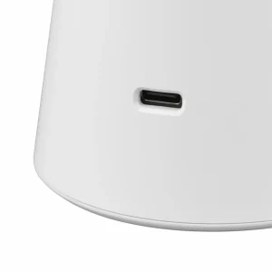 Reality Leuchten Lampe de table LED rechargeable Torrez, blanc, hauteur 28,5 cm, CCT^ Lampes Décoratives
