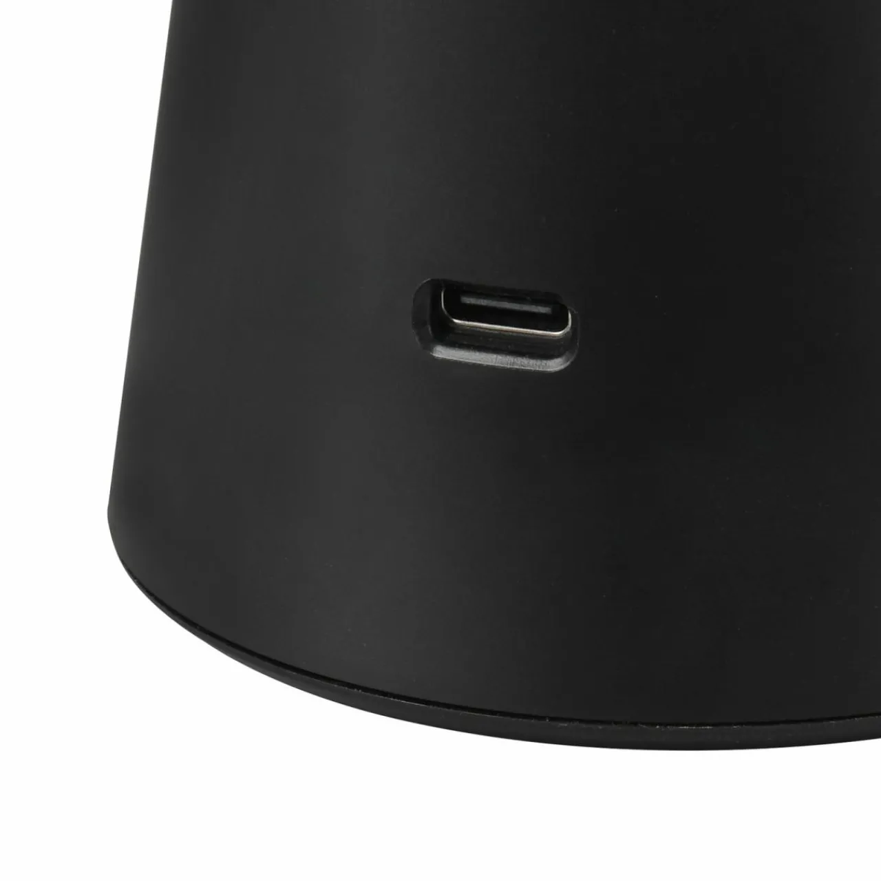 Reality Leuchten Lampe de table LED rechargeable Torrez, noir, hauteur 28,5 cm, CCT^ Lampes Décoratives