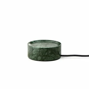DESIGN BY US Lampe de table LED rechargeable Trip, vert / orange, marbre, verre, IP44^ Lampes Décoratives