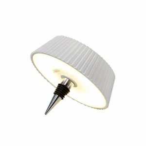 Mantra Iluminación Lampe de table LED Relax, blanc, repose-bouteille, lampe à rechargeable^ Lampes Décoratives