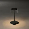 Konstsmide Lampe de table LED Scilla avec USB, noir^ Lampes Décoratives