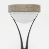 Les Jardins Lampe de table solaire à LED Tyble, noir / teck, 2.700 K, 200 lm^ Lampes Décoratives