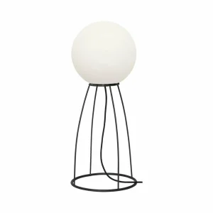 STAR TRADING Lampe de terrasse Mallorca 70 cm noir/blanc plastique/métal^ Luminaires De Terrasse