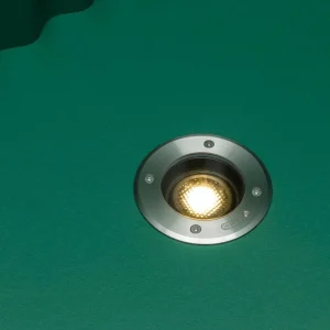 FARO BARCELONA Lampe encastrable Geiser GU10, résistante^ Spots Encastrés Dans Le Sol D'Extérieur