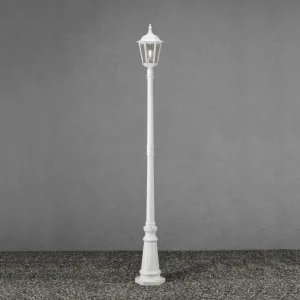 Konstsmide Lampe pour mât Firenze à 1 lampe, blanche^ Lampadaires D'Extérieur