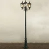 Konstsmide Lampe pour mât Firenze à 3 lampe, verte^ Lampadaires D'Extérieur