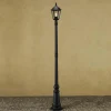 Konstsmide Lampe pour mât Firenze à 1 lampe, verte^ Lampadaires D'Extérieur