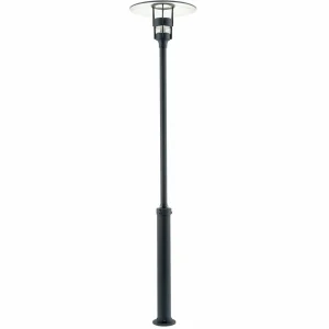 Konstsmide Lampe pour mât Freja, noire^ Lampadaires D'Extérieur