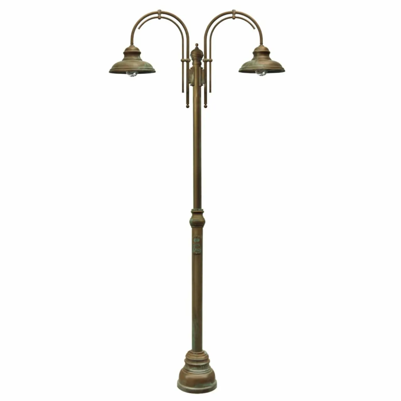lampe_pour_mt_luca___lampes__arc_double_0.webp Moretti Luce Lampe pour mât Luca, à 2 lampes à arc double^ Lampadaires D'Extérieur