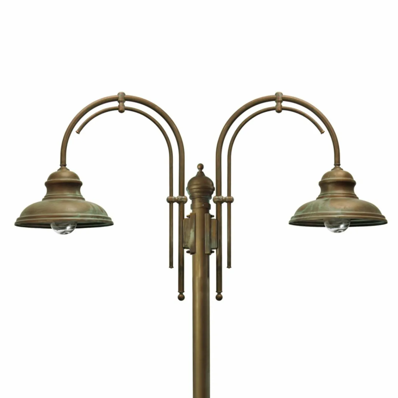 lampe_pour_mt_luca___lampes__arc_double_1.webp Moretti Luce Lampe pour mât Luca, à 2 lampes à arc double^ Lampadaires D'Extérieur
