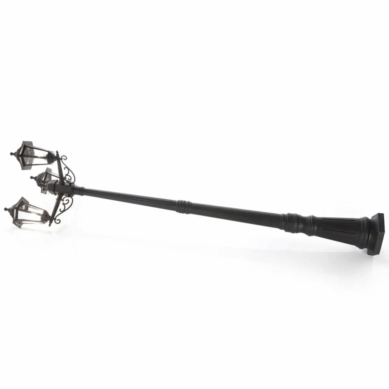 lampe_pour_mt_nane_lanterne_trois_lampes_1.webp Lindby Lampe pour mât Nane lanterne, trois lampes^ Lampadaires D'Extérieur