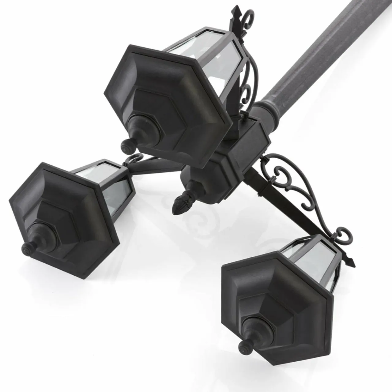 lampe_pour_mt_nane_lanterne_trois_lampes_3.webp Lindby Lampe pour mât Nane lanterne, trois lampes^ Lampadaires D'Extérieur