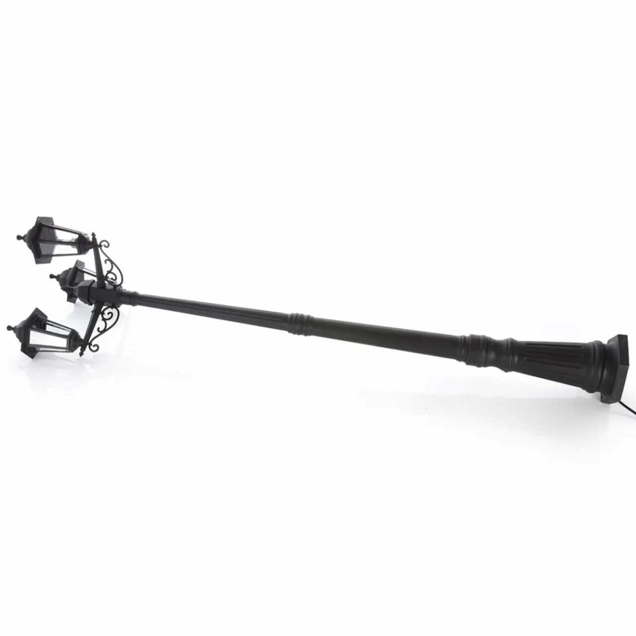 lampe_pour_mt_nane_lanterne_trois_lampes_4.webp Lindby Lampe pour mât Nane lanterne, trois lampes^ Lampadaires D'Extérieur