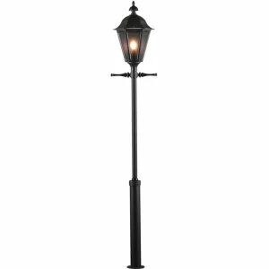 Konstsmide Lampe pour mât Pallas, noire^ Lampadaires D'Extérieur