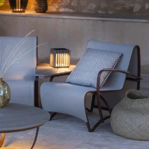Les Jardins Lampe solaire de table à LED Verti, gris teck, 3.000 K, 300 lm^ Lampes Décoratives
