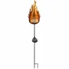 Globo Lampe solaire LED 33472 avec flamme métal^ Lampes Décoratives