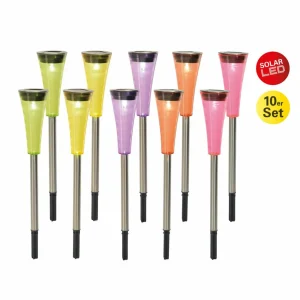 Näve Lampe solaire LED 4180702 colorée piquet par 10^ Lampes Décoratives