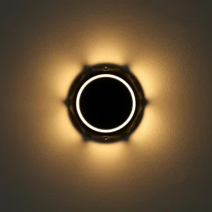 Globo Lampe solaire LED 36506, piquet de terre, applique murale, noir, aluminium^ Lampes Solaires Décoratives