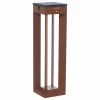 Les Jardins Lampe solaire LED Borne à capteur, 45 cm, corten^ Lampes Décoratives