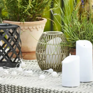 STAR TRADING Lampe solaire LED Calabria, motif losange, 20 cm^ Lampes Décoratives