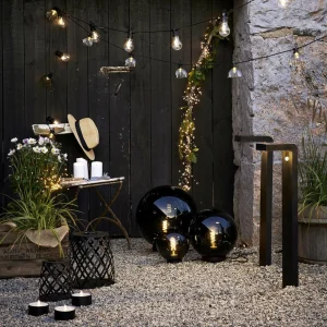 STAR TRADING Lampe solaire LED Calabria, motif losange, 20 cm^ Lampes Décoratives
