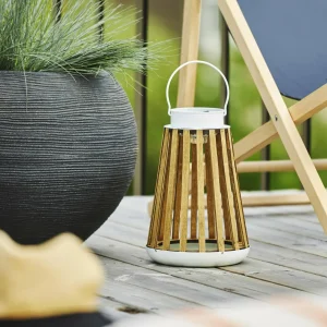 STAR TRADING Lampe solaire LED Catania en bouleau^ Lampes Décoratives