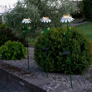 STAR TRADING Lampe solaire LED Daisy en forme de marguerite^ Lampes Décoratives