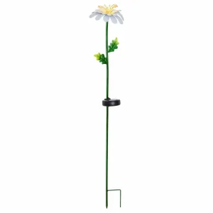 STAR TRADING Lampe solaire LED Daisy en forme de marguerite^ Lampes Décoratives