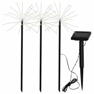STAR TRADING Lampe solaire LED Firework en lot avec piquets^ Lampes Décoratives