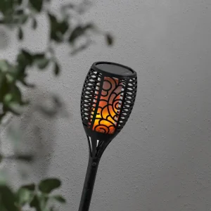 STAR TRADING Lampe solaire LED Flame, trois options, 54 cm^ Lampes Décoratives