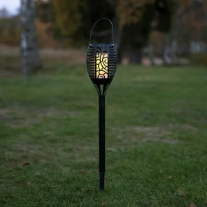 STAR TRADING Lampe solaire LED Flame, trois options, 42 cm^ Lampes Décoratives
