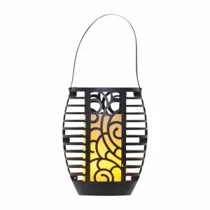 STAR TRADING Lampe solaire LED Flame, trois options, 42 cm^ Lampes Décoratives