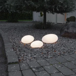 STAR TRADING Lampe solaire LED Globy pierre, longueur 26,5 cm^ Lampes Décoratives