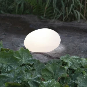 STAR TRADING Lampe solaire LED Globy pierre, longueur 26,5 cm^ Lampes Décoratives